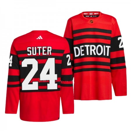 Detroit Red Wings Dresy Pius Suter 24 Adidas 2022-23 Červené Reverse Retro 2.0 Authentic - Pánské